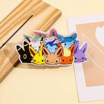 pocket monsters Cute And Innovative Hair Clips From The Pokémon Eevee Family Series, Sweet And Lovely Hair Accessories And Pendants