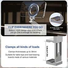 磁吸手机支架 - 可调节可折叠手机支架，强力磁铁，便携式旅行手机支架，兼容 16/15/14/13/12 Pro、Galaxy 及所有智能手机，飞机旅行支架，兼容 、安卓手机，生日礼物，送给家人、朋友的礼物，生日手机配件，承重力强。 - 彩色 - 查看 5