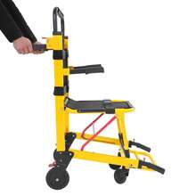 Futchoy Manual Stair Chair, Mobility Chair, Medical Emergency Patient Transfer Chair, 4-Wheel Evacuation Chair, Portable Transport Stair Chair - Multicolor - View 3