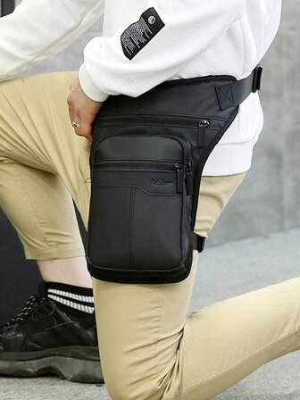 Men Waterproof Thigh Bag Waist Pack Fanny Packs Outdoor Riding Motorcycle Crossbody Hip Belt Bag Shoulder Bags Travel Chest Pack