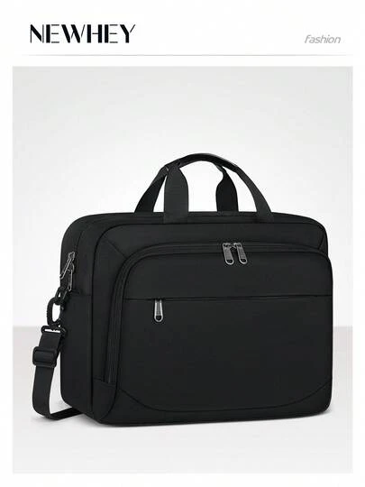 NEWHEY Laptopväska för män 15,6 tums laptopväska vattentät laptopportfölj laptopväska med avtagbar nyckelring datorväska axelväska för affärsresor arbete högskola