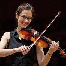 Instrumentos musicales de cuerda - Geige aus Massivholz, 4/4, marrón mate, color natural - Ver 9