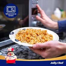 JOLLY CHEF 140 Count Paper Plates 10 Inch Soak Proof, Cut Proof, Heavy Duty Leaf Printed Disposable Paper Plates For Everyday Use - ColorA - View 3