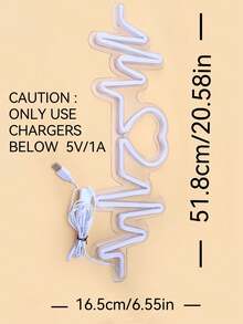 1 Pieza Luz Led De Placa De Acrílico Con Latido Del Corazón Y Interfaz Usb Para Decoración Del Dormitorio, Fiesta De Cumpleaños, Propuesta De Matrimonio, Regalo De Vacaciones, Decoración De Luces Led De Cadena Colorida Y Parpadeante