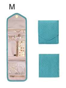 1PC Collapsible Jewelry Organizer, Practical Travel Jewelry Organizer, Earring Necklace Ring Jewelry Pouch Jewelry Roll Bag, Cosmetic Bag, Waterproof Travel Jewelry Pouch, Portable Jewelry Organizer, Essential Travel Accessories - Multicolor - View 14