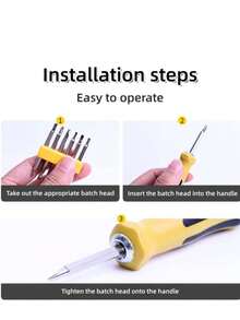 7pcs/Set Car Repair Tool Cross Shaped Plum Blossom Y-Shaped U-Shaped Mobile Phone Telecommunication Repair Tool Screwdriver 6-In-1 Multi-Purpose Screwdriver Set