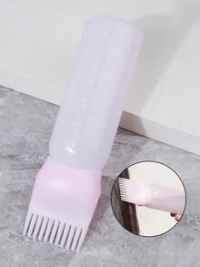 4Pcs Hair Clean Set,Continuous Spray Bottle(200ml), Silicone Scalp Massager,Shampoo Brush,Root Comb Applicator Bottle, Scalp Massager Shampoo Brush With Flower Hair Clip, Applicator Bottle For Hair Dye Applicator Bottle With Graduated