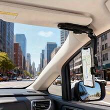 1个可旋转1080°遮阳板手机支架 - 通用车载支架，多功能手机支架，角度可调，抓握牢固，是免提导航和娱乐的理想之选，车载手机支架，导航辅助工具，经久耐用 - 彩色 - 查看 7