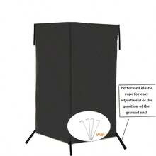 70.86-Inch RV Camping Shower Curtain, Retractable RV Shower Divider, Built-In Shower Curtain For Bench Shower, Foldable Square Shower Curtain For RV Side Awning Shower Tent, Bathing Tent - Square Shower Tent - View 9