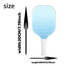 1pc Wooden Pickleball Paddle (Pickleball Not Included), Rough Surface, Grip & Bounce, 2-Player Sport, Christmas Gift, Unisex - Multicolor - View 9
