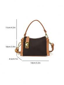 Kids Metal Buckle Design Fashionable Versatile Crossbody Bag