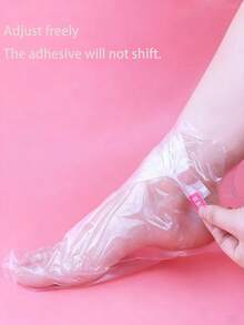 500pcs/100pcs Intensive Moisturizing Foot Mask Set - Soft & Comfortable, No PABA, Single Use, Suitable For Daily Use, Gentle Skin Care - Transparent - View 1