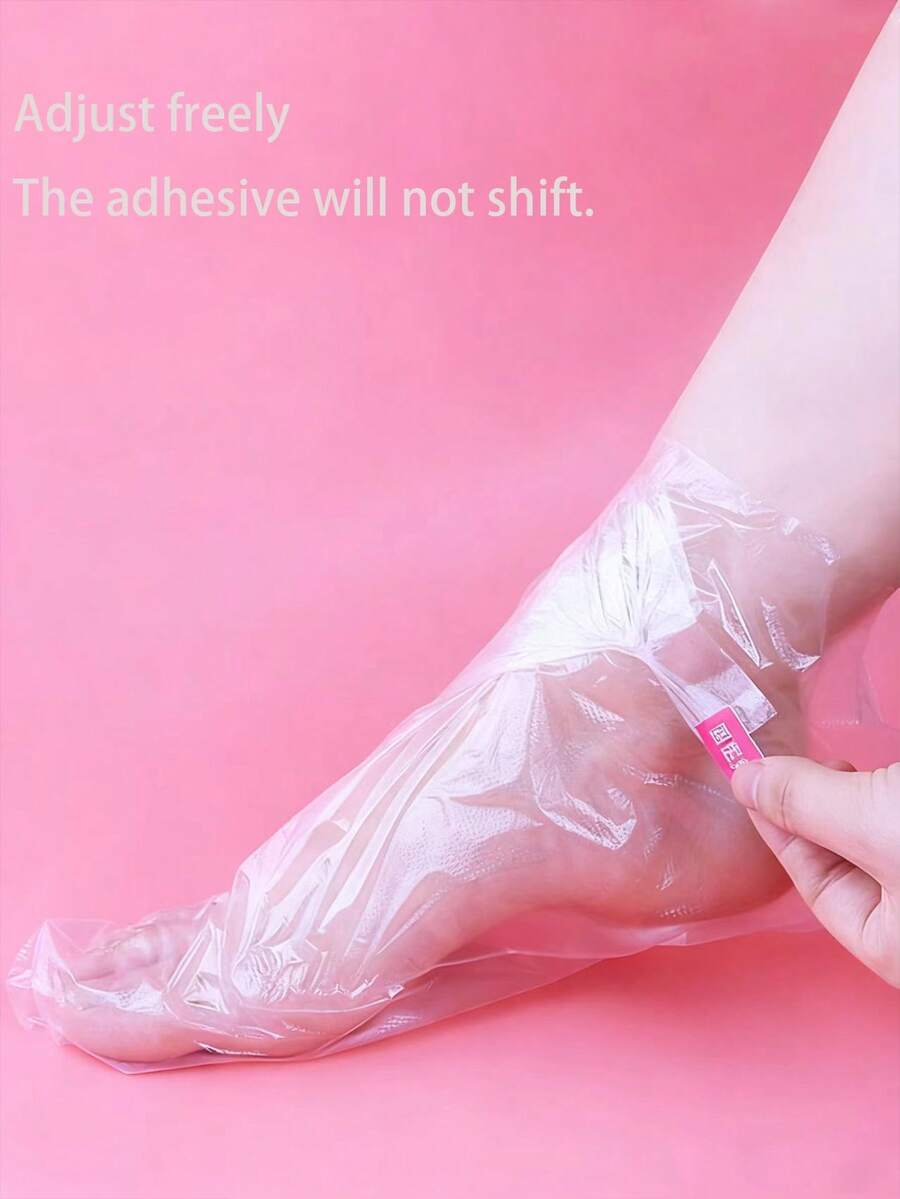 500pcs/100pcs Intensive Moisturizing Foot Mask Set - Soft & Comfortable, No PABA, Single Use, Suitable For Daily Use, Gentle Skin Care - Transparent - View 1