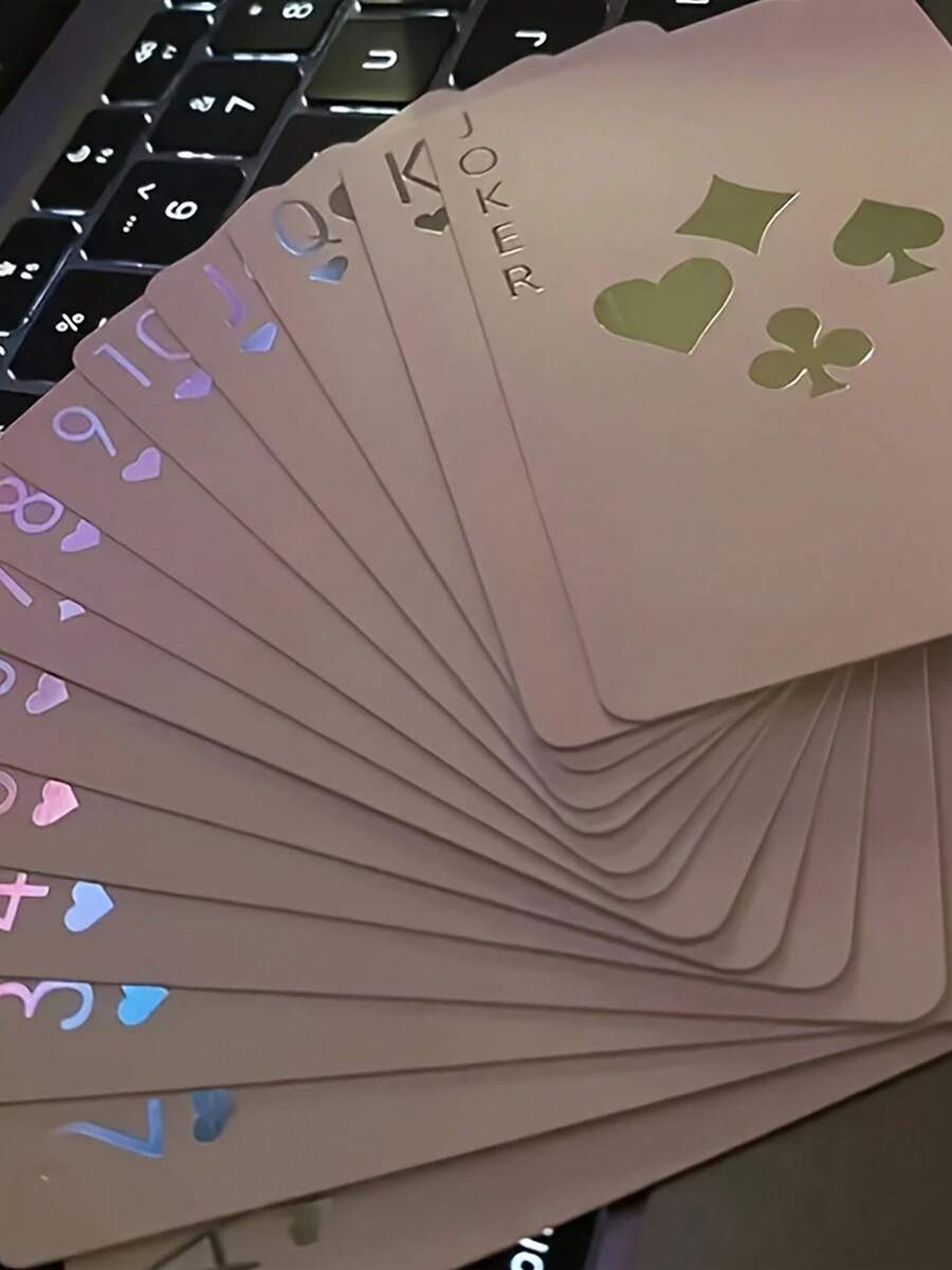 一套哥特式派对扑克牌，54张限量版黑色扑克牌，适用于魔法游戏，独特的情人节、生日、万圣节和圣诞节礼物 - 彩色 - 查看 1