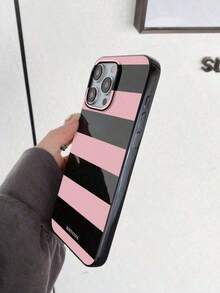 Retro Geometric Stripes Phone Case, SECRET FACTORUS Chic Pattern Cover Compatible With Iphone Case&Galaxy Case, Phone Case,For IPhone 17 / 17 Air / 17 Pro / 17 Pro Max, Cover For IPhone & Galaxy Protective Shell,Compatible With Iphone 13 Case,Compatible With Iphone 15 CaseFOR-YOUR-BELOVED-PHONE Valentine's Day Gift - 1pc - 查看 5