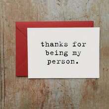 Thank You For Being My Person/Just Because Card/Thank You Gift For Friends/Card For Best Friend/Best Friend Card/Best Friend Birthday Card,Christmas - Multicolor - View 2