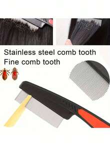 1pc Deep Scalp Cleansing Hair Brush, Designed For Easy Dandruff Removal, Provides Relaxing Scalp Massage - Durable, Low Allergenicity, Compact Teeth Dandruff Brush, Long Handle Beauty Brush, Cat Deshedding Brush, Dog Deshedding Tool, Multi-Function Comb - Multicolor - View 7