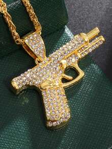 1PC New Fashion Creative Exquisite Pistol Pendant Necklace Hip-Hop Accessories - Fashion - View 7