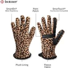 Isotoner Womens Stretch Fleece Gloves With Microluxe Lining And Smart Touch Technology - ColorF - 查看 2