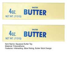 Realistic Butter Stick Squishy Toy – 4oz Gag Gift, Slow-Rising Stress Reliever For Teens & Adults, Fun Desk Decor - 1Pc - View 3