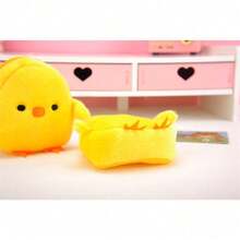 1pcs  New Cute Little Yellow Chicken Coin Purse Cartoon Creative Gift Personalized Furry Card Holder Key Bag. Perfect Holiday Gift For Little Girls - Màu vàng - Xem 3