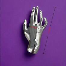 Broche de lujo elegante de diseño exagerado de palma 3D de alta gama, alfiler de solapa para mujer para traje, abrigo, uso diario, fiesta, regalo - Multicolor - Ver 4