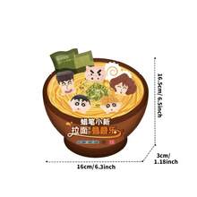 Miniso 1pc Crayon Shin-Chan Ramen Series Stackable Blind Box - Bowl Character Design + Durable Vinyl Material, Stackable And Decorative, Ideal For Desktop Display And Collection (1pc, Random Delivery) - Multicolor - View 8
