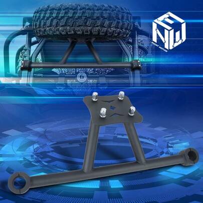 For 14-19 Polaris RZR XP/4 1000 Rear Roll Cage Spare Tire Carrier Mount Rack