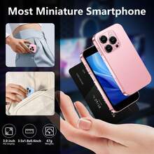 SOYES [Nuevo] Mini smartphone 3G. Doble ranura para tarjeta SIM, compatible con tarjetas TF para ampliar la memoria. Descarga aplicaciones mediante Wi-Fi. Pantalla táctil. Batería de 1000 mAh. 2 GB de RAM + 16 GB de almacenamiento. Sistema Android. Teléfono móvil. Smartphone pequeño. Ideal como regalo de Navidad o cumpleaños. Mini teléfono. - azul claro - Ver 6