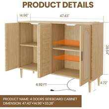 Cómoda de 3 cajones para dormitorio, armario, cómoda de dormitorio moderna con asas doradas, cajón de madera en el pecho, mesita de noche negra con cajones de almacenamiento - Albaricoque - Ver 7