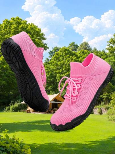 Zapatillas casuales para mujer, zapatos para exteriores, zapatos para caminar, zapatos para fitness, zapatos para senderismo, zapatos tipo calcetín, zapatos para trekking, adecuados para uso en interiores y exteriores. Parte superior cómoda y duradera, plantilla cómoda, suela antideslizante y transpirable, cómodos de llevar.