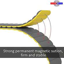 Replacement Strap For 22mm Smartwatch | Soft Silicone With Quick Release Spring System | Strong Magnetic Clasp, Compatible With Various Models - Grayish Yellow - View 3