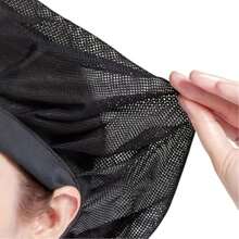 1/3-Pack Unisex Black Chef Hats - Elastic Mesh Hair Nets For Kitchen Cooking, Food Service, Adjustable Work Hats For Chefs, Bakers & Servers - 黑色 - 查看 7