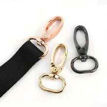 5Pcs/Pack 16/20/25/32/38mm Metal Snap Hook Lobster Clasp Collar Carabiner Belt Buckles DIY KeyChain Bag Part Accessories - Multicolor - View 3