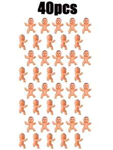 40/100 chiếc- Em bé nhựa nhỏ xíu dùng cho trò chơi tắm em bé và đá viên, trò chơi trang trí tiệc cho em bé - Nhiều màu - Xem 10