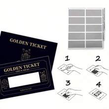 20/30pcs Black Gold Foil Scratch Cards & Stickers - Surprise Birthday Gift Cards, Romantic Love, Wedding Anniversary, Greeting Cards, Creative DIY Gift Cards, Party Games, Holiday Supplies - Reveal Your Wishes, Suitable For Son, Daughter, Couples, Him Or Her (Includes Cards And Scratch Foil) - As Shown - View 7