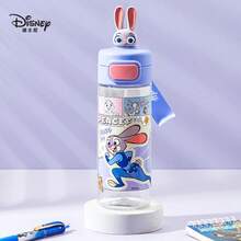 Disney Zootopia 3D Pop-Up Water Bottle Primary School Pupils' Special Summer Water Bottle Tritan Material Direct-Drink Cup Sports Water Bottle