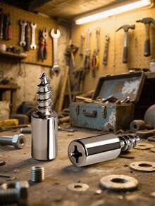 20个带螺丝的层板支撑销 - 耐用多用途层板支架，适用于橱柜、书柜、衣柜和家具 - 安装简便，固定牢固