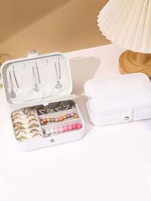 1 Hộp đựng trang sức hai lớp, Hộp đựng trang sức dung tích lớn, Khay trưng bày trang sức, Hộp đựng trang sức, vòng cổ, hoa tai, Giá trưng bày trang sức ngăn đơn giản màu trắng có chức năng chống bụi và chống oxy hóa, Hộp đựng trang sức di động tối giản, Túi đựng trang sức du lịch, Hộp đựng trang sức nhẫn, hoa tai nhỏ gọn Thích hợp đựng hoa tai, vòng cổ, nhẫn, Di động, Rộng rãi, Có khóa, Son môi, Đồng hồ, Món quà tuyệt vời cho phụ nữ, con gái, bạn gái, Giáng sinh, Halloween, Năm mới - trắng - Xem 23