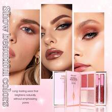 Pink 3-Tier Flip Page Makeup Book, All-In-One Cosmetic Set ,Compact Travel Friendly Beauty Organizer For Daily Use Gift - Multicolor - View 5
