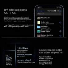 Apple A+级95%新苹果iPhone 12 Pro，128GB/256GB存储，颜色：银色/金色/石墨色/太平洋蓝，包含：充电线、耳机、手机壳、屏幕保护膜、SIM卡针 - 金色 - 查看 6