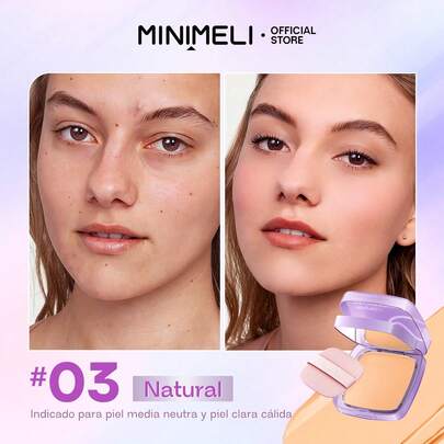 Minimeli Base De Maquillaje Matte Cremosa Fijador SPF30+++, Larga Duración, Resistente al Agua, Ideal para Piel Acnéica
