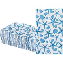 Blue Coastal Starfish Guest Servilletas de papel u2013 60 unidades de 3 capas de diseo de estrellas de mar azules toallas desechables para fiestas de verano, despedidas de soltera, da festivo - ESTRELLA DE MAR - Ver 2