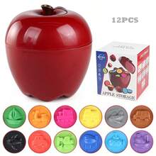 12pcs Matching Toy Set For Toddler,Preschool Education Activity Toy,Finger Exercises,Apple Shape Match Toy With Storage,Color & Shape Matching Sorters - Multicolor - View 16