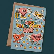 Valentine's Day Greeting Card, Creative Valentine's Day Card With Angel Heart Design, Quality Greeting Card With Envelope (4.72x6.7in), Gift For Wife/Husband/Boyfriend/Girlfriend - Multicolor - View 6