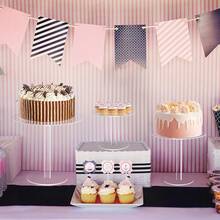 Soporte elevador de acrílico, organizador de estante para perfumes, soporte para cupcakes, estantes de acrílico, estante de exhibición de escritorio claro para alimentos, figuras, baratijas, coleccionables, bandejas de postres para decoración de bodas y fiestas de cumpleaños, estantes de acrílico para organizar decoración, joyería, maquillaje, decoración de habitaciones, decoración del hogar, soportes elevadores para cupcakes claros - Multicolor - Ver 10
