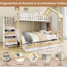 Bedroom Sets - White + Natural Color + Pine Color - View 10