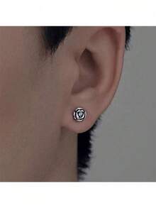 1-3 Pairs Vintage Rose Flower Stainless Steel Earrings, Gold Color Gift For Women - Rose Earrings - View 2