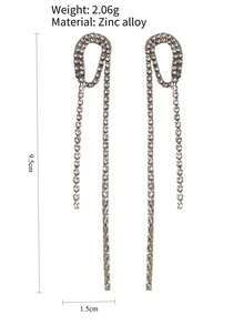 1 Pair Fashionable Luxury Elegant Party Earrings, Suitable For Women, Weddings, Vacations, Jewelry - A Pair Of Earrings - View 2