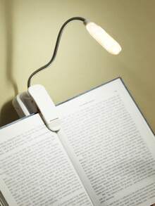 1个便携式可调节臂阅读灯，夹式，电池供电护眼阅读灯，台灯，夜间阅读灯，送给爱书人士的礼物，户外旅行照明，阅读灯 - 白色 - 查看 7